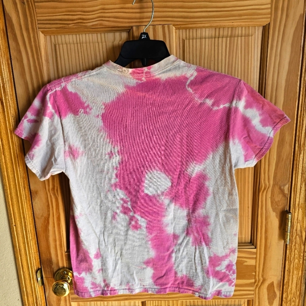 Branded Playboy Andy Warhol Pink Tie Dye Shirt Size M - Picture 3 of 5